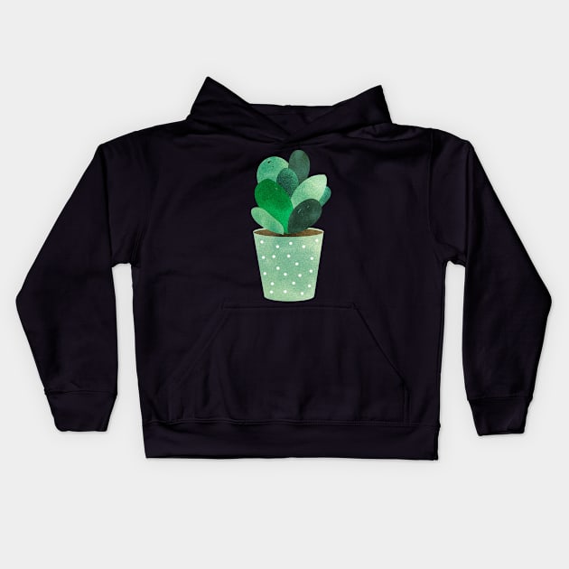 Water color cacti funny gift idea for men women men and kids Kids Hoodie by Smartdoc